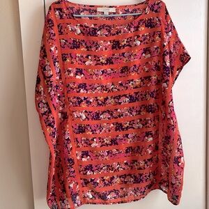 Loft XL sheer cover orange and floral